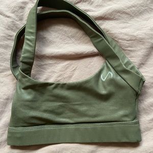 Olive green TLF sports bra